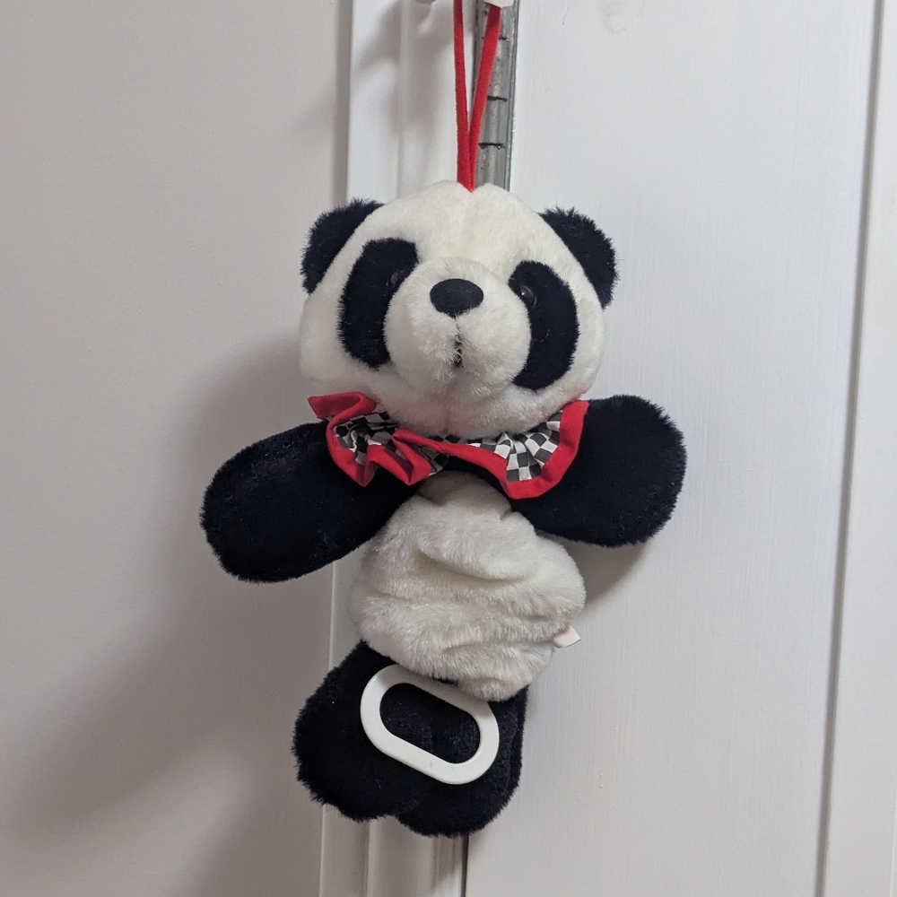 Dakins. Panda, Pull  Musical Crib Plush Toy. 1990. EUC For Age. Rare.